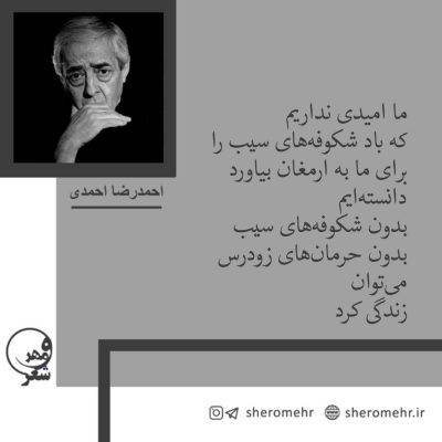 شعر امیدهای ناممکن احمدرضا احمدی